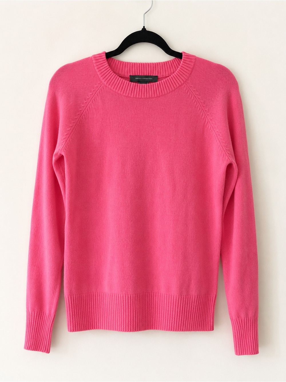 French Connection Pink Crewneck Sweater | Size Medium | Soft Knit